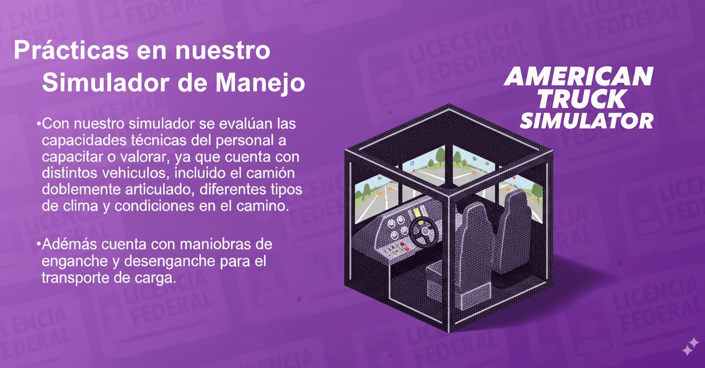 Certificación con simulador de transporte